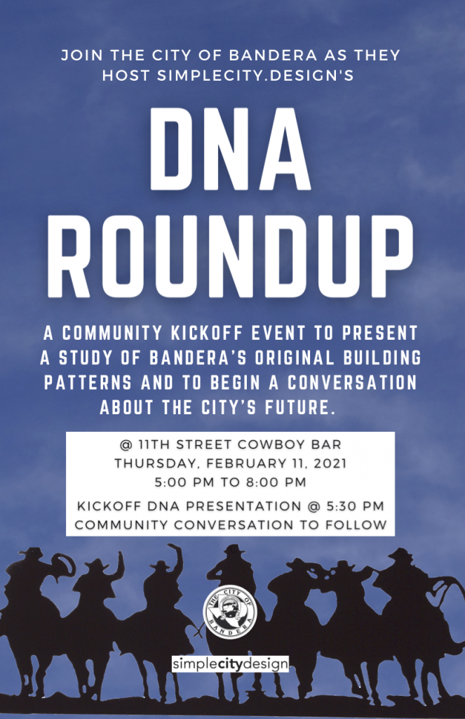 Flyer for Bandera DNA Roundup event