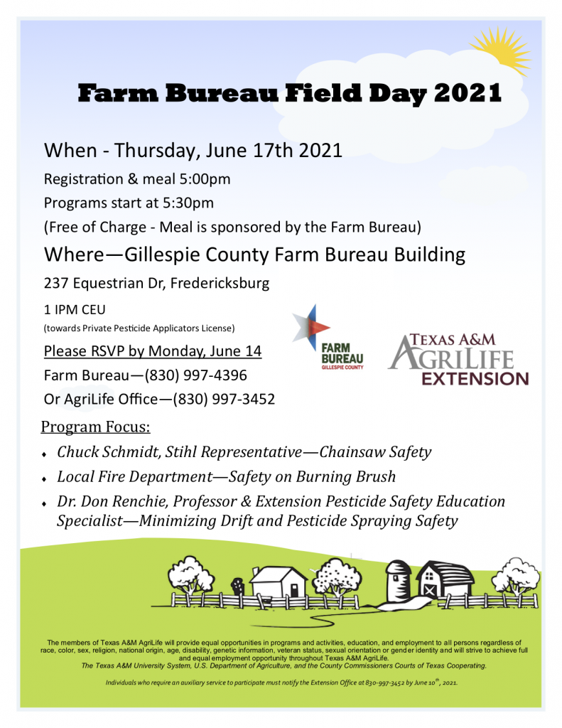 Flyer for Farm Bureau Field Day